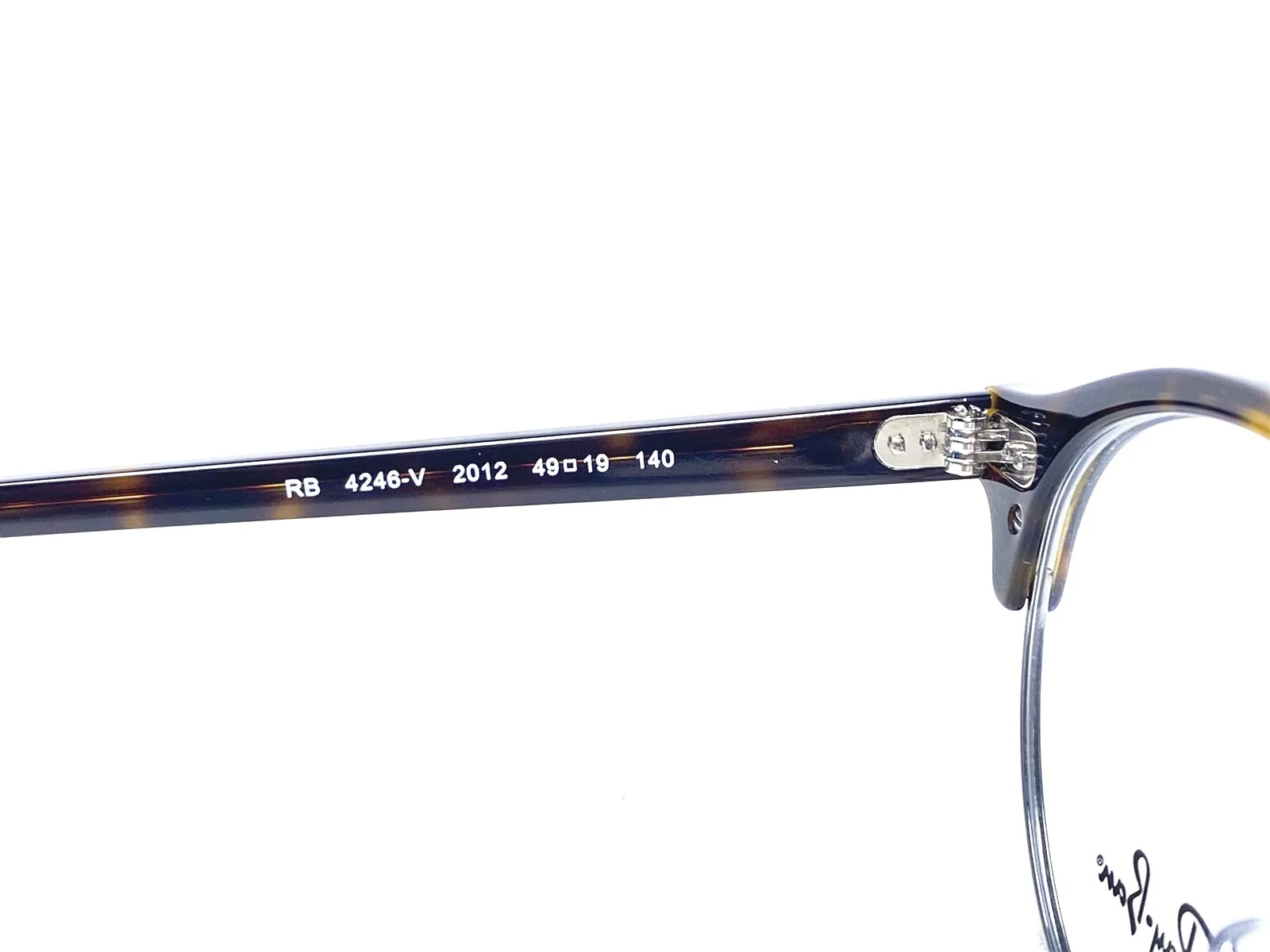 NEW Ray Ban Clubround RB4246V 2012 Unisex Dark Havana Eyeglasses Frames 49/19 4