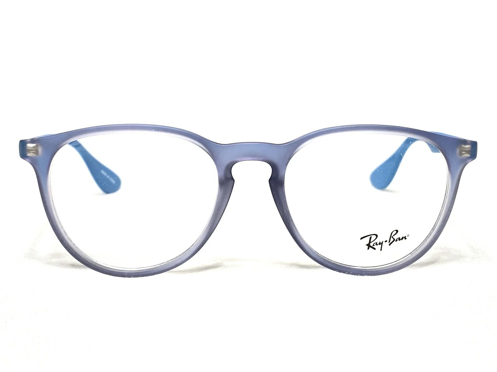 NEW Ray Ban Clubround RB7046 5484 Blue Irridescent Eyeglasses Frames 51/18~140 2