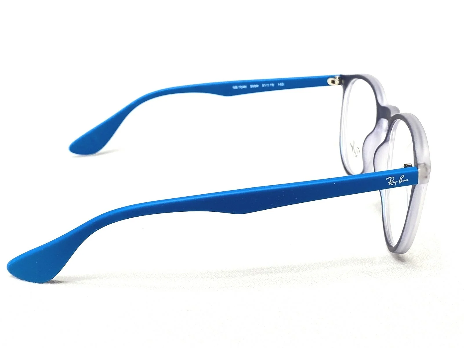 NEW Ray Ban Clubround RB7046 5484 Blue Irridescent Eyeglasses Frames 51/18~140 3