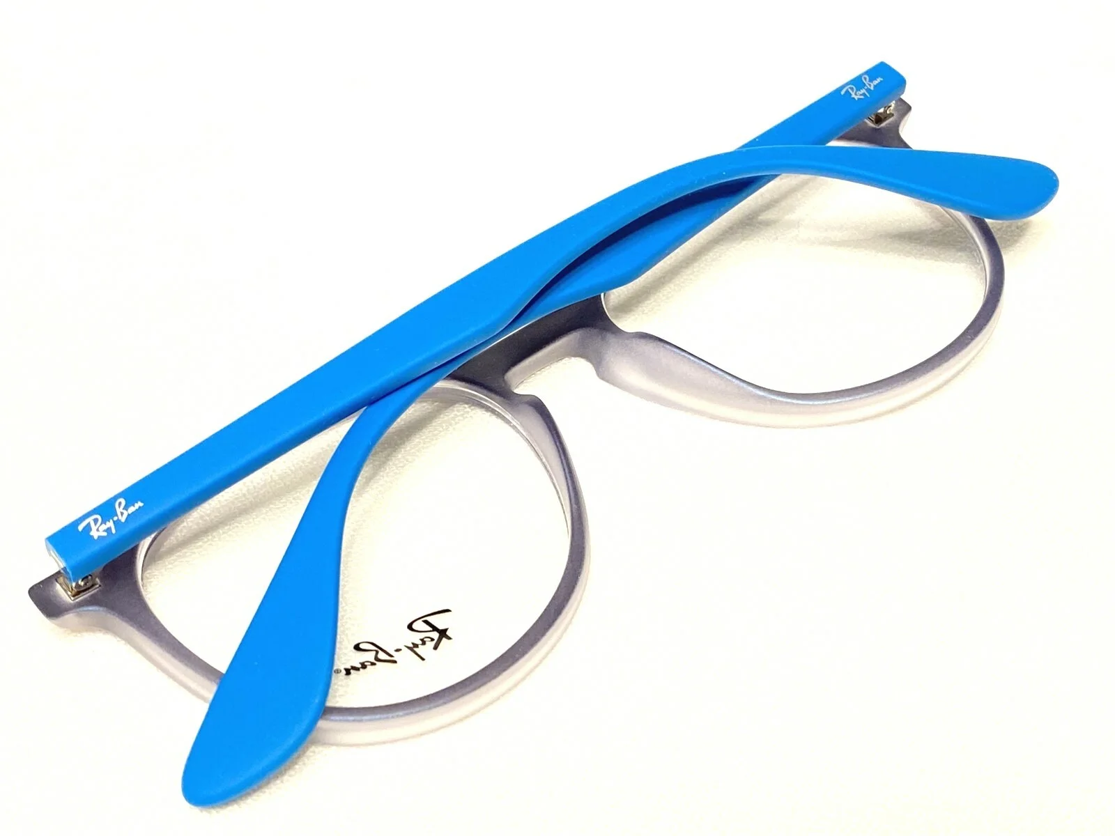 NEW Ray Ban Clubround RB7046 5484 Blue Irridescent Eyeglasses Frames 51/18~140 4