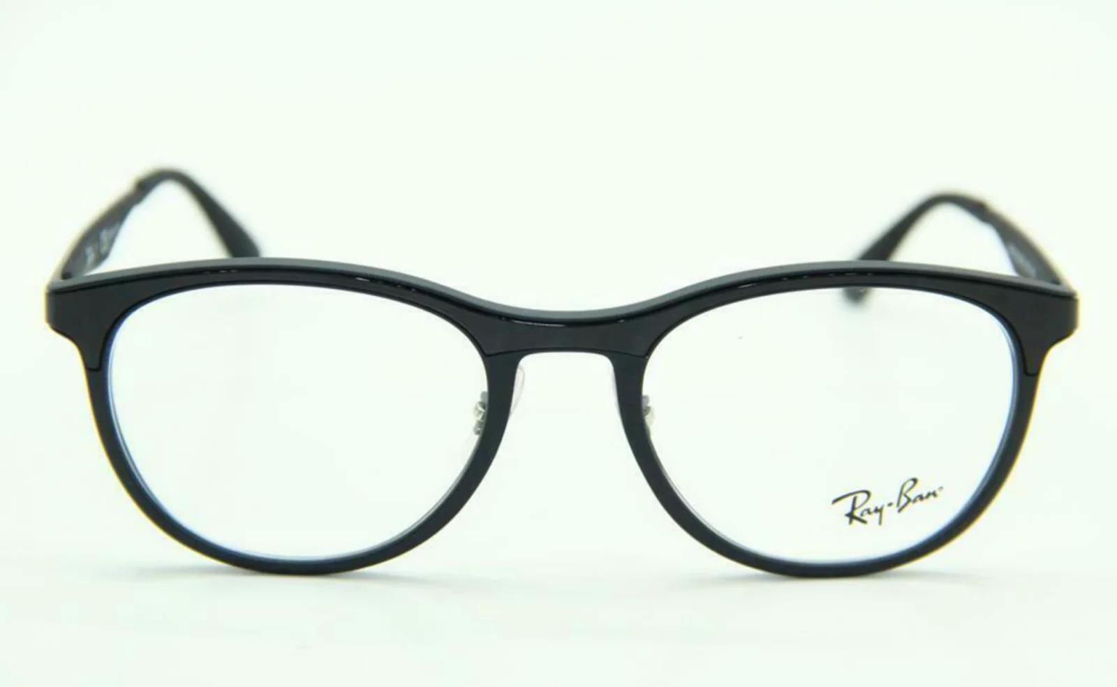 New RAY-BAN Eyeglasses RB 7116 5196 51-19 145 Matte & Shiny Black Plastic Frames 2
