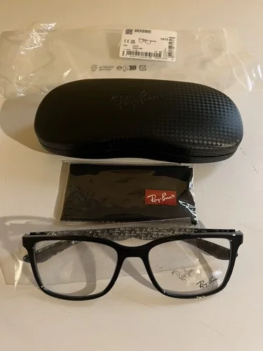 New Ray Ban Eyeglasses RB 8905 5843 Black Carbon Fiber Optical Frame 53-18-145