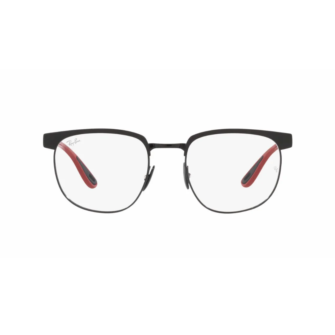 NEW Ray Ban FERRARI RB3698VM F041 MATTE BLACK ON BLACK Eyeglasses 53-20-145