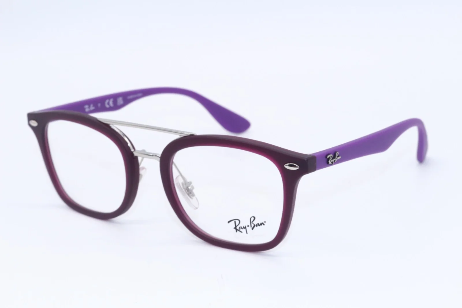 NEW RAY-BAN JUNIOR KIDS RB 1585 3782 PURPLE AUTHENTIC FRAMES EYEGLASSES 47-19 2