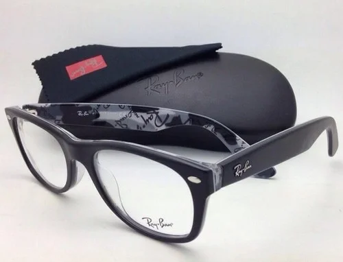 NEW Ray-Ban RB 5184 5405 Wayfarer Eyeglasses Glasses Matte Black/Print 52-18-145