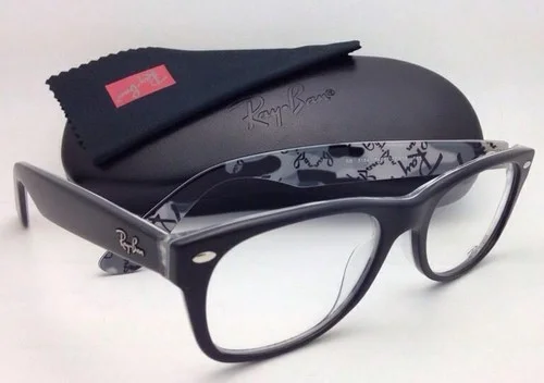 NEW Ray-Ban RB 5184 5405 Wayfarer Eyeglasses Glasses Matte Black/Print 52-18-145 3