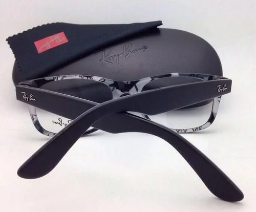 NEW Ray-Ban RB 5184 5405 Wayfarer Eyeglasses Glasses Matte Black/Print 52-18-145 4