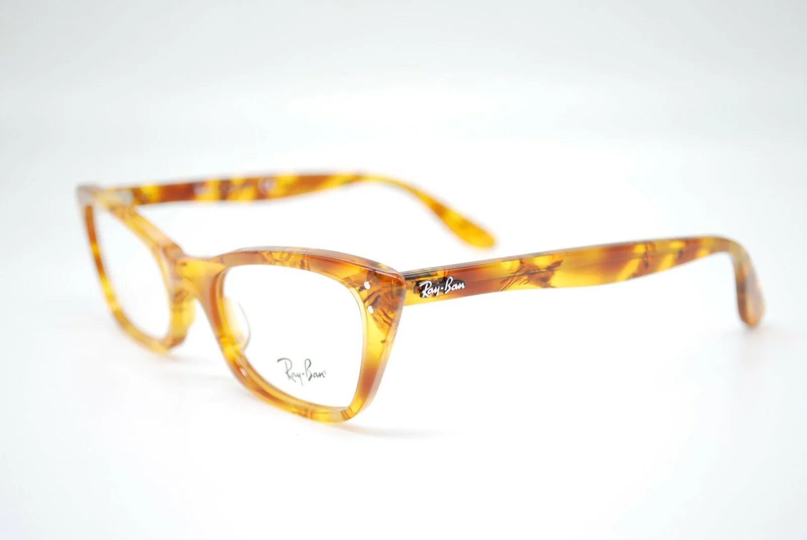 NEW RAY BAN RB 5499 8144 AMBER TORTOISE AUTHENTIC EYEGLASSES FRAMES RX 49-20 2