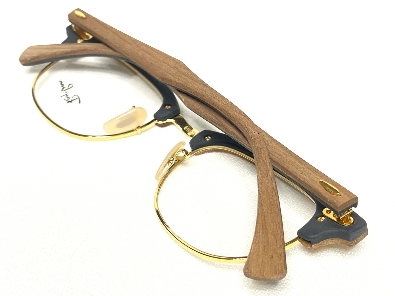 NEW Ray Ban RB5154-M 5560 Clubmaster Maple Wood Eyeglasses Frames 51/21~145 4