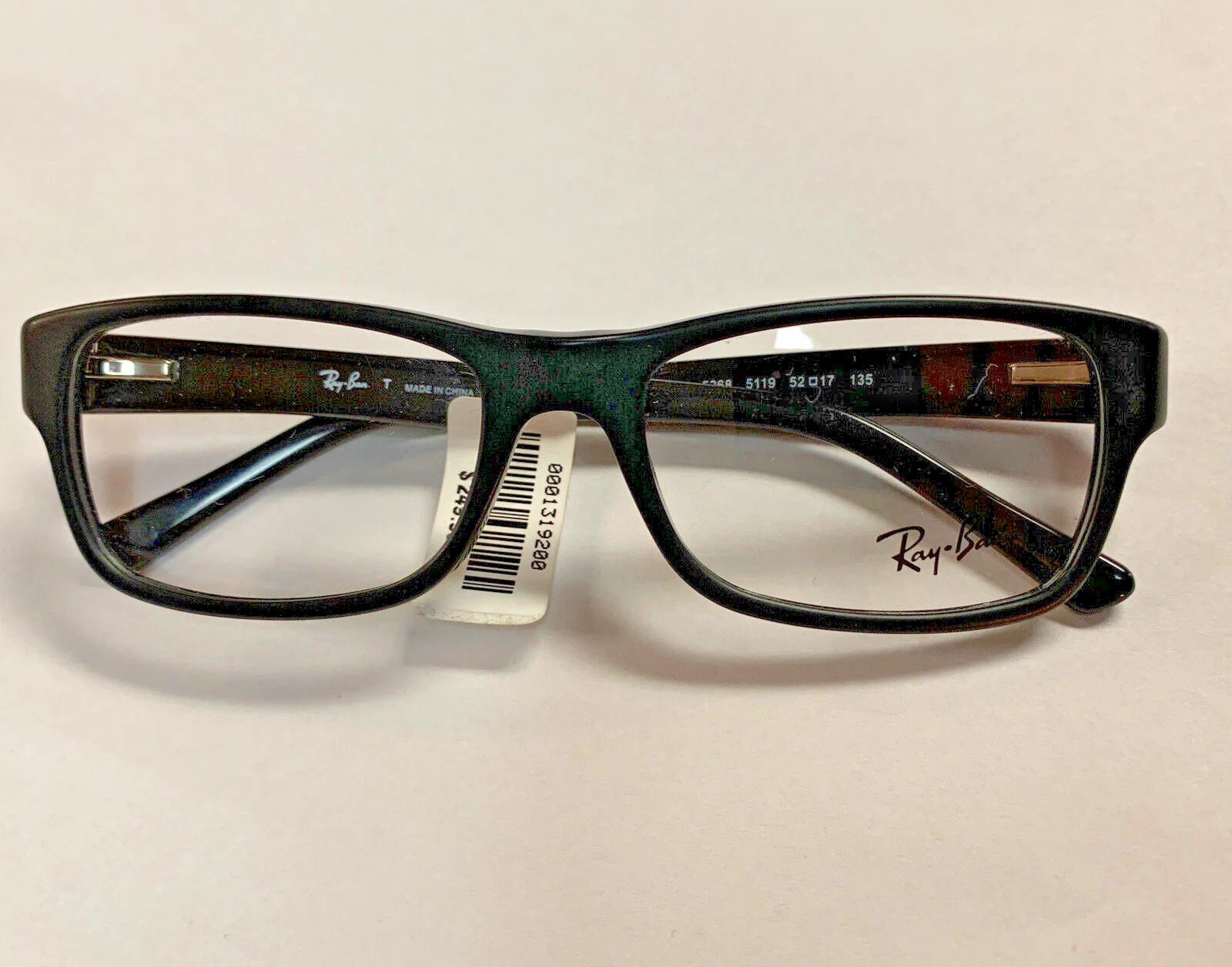 New Ray-Ban RB5268 5119 Matte Black Eyeglasses Demo Lens 52-17-135