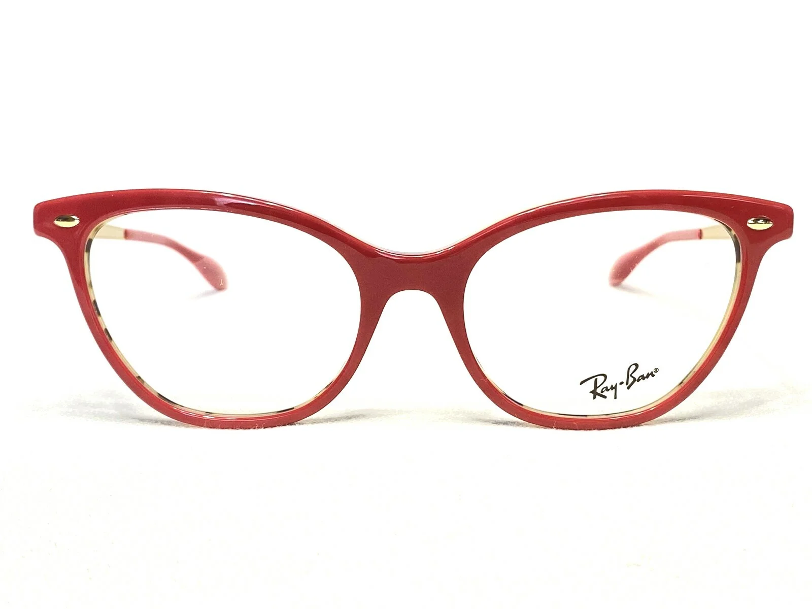 NEW Ray Ban RB5360 5714 Womens Red Tortoise Gold Cat Eyeglasses Frames 54/18~145