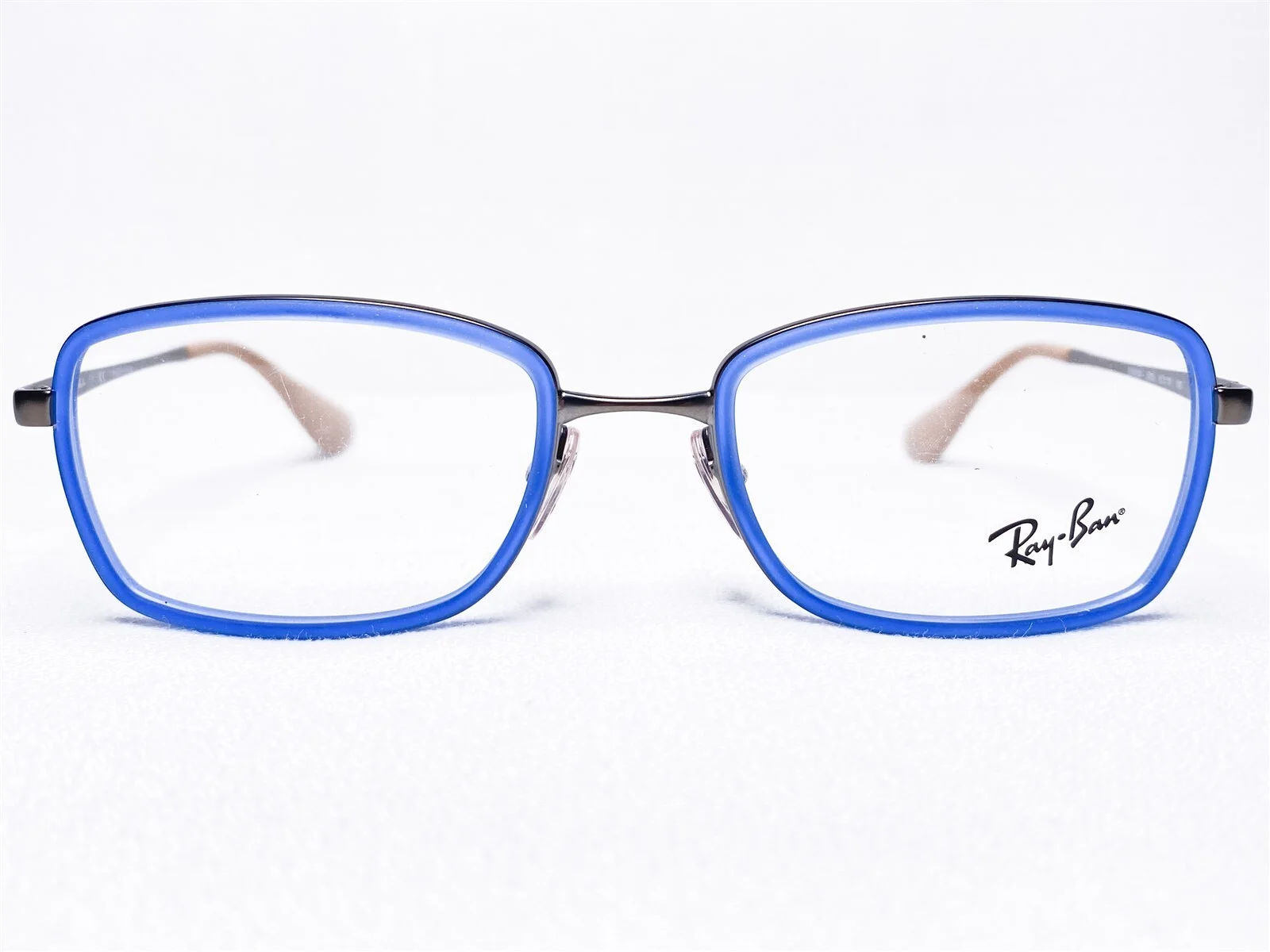 NEW Ray Ban RB6336 2620 Womens Rubber Blue Rectangle Eyeglasses Frames 51/18~140