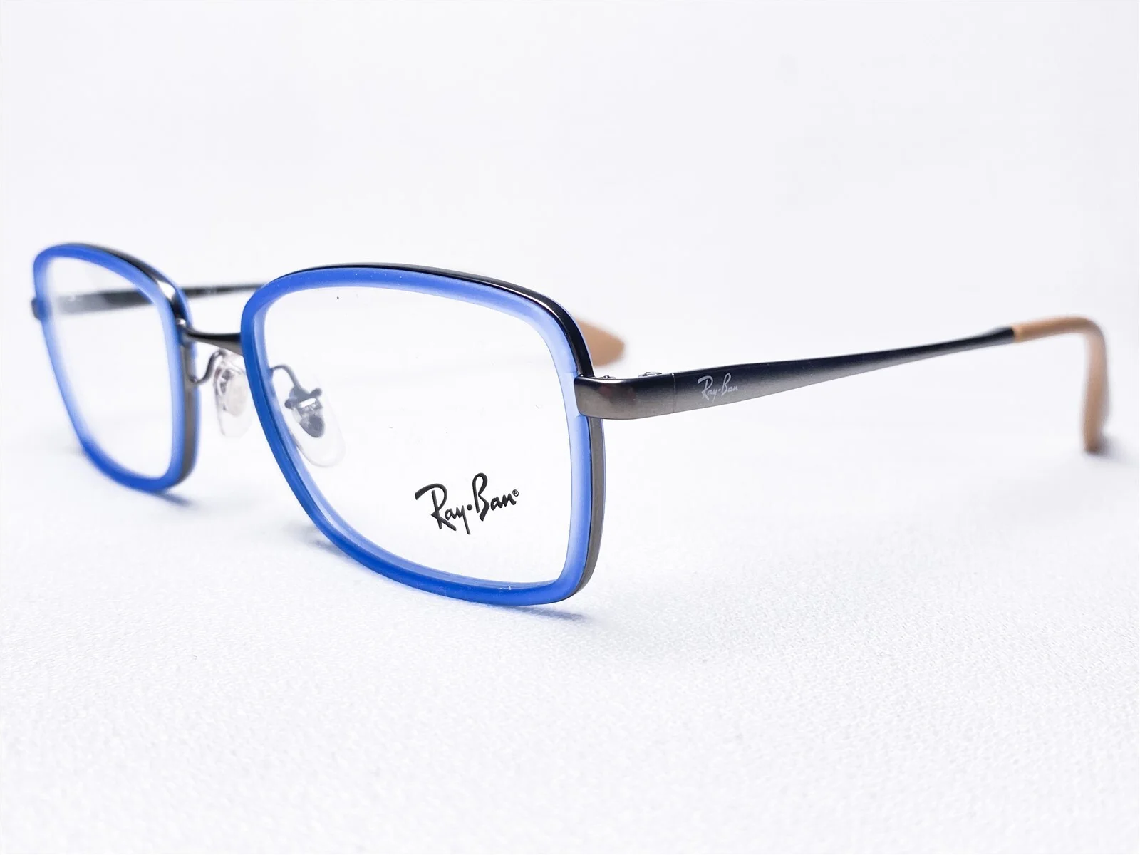 NEW Ray Ban RB6336 2620 Womens Rubber Blue Rectangle Eyeglasses Frames 51/18~140 2