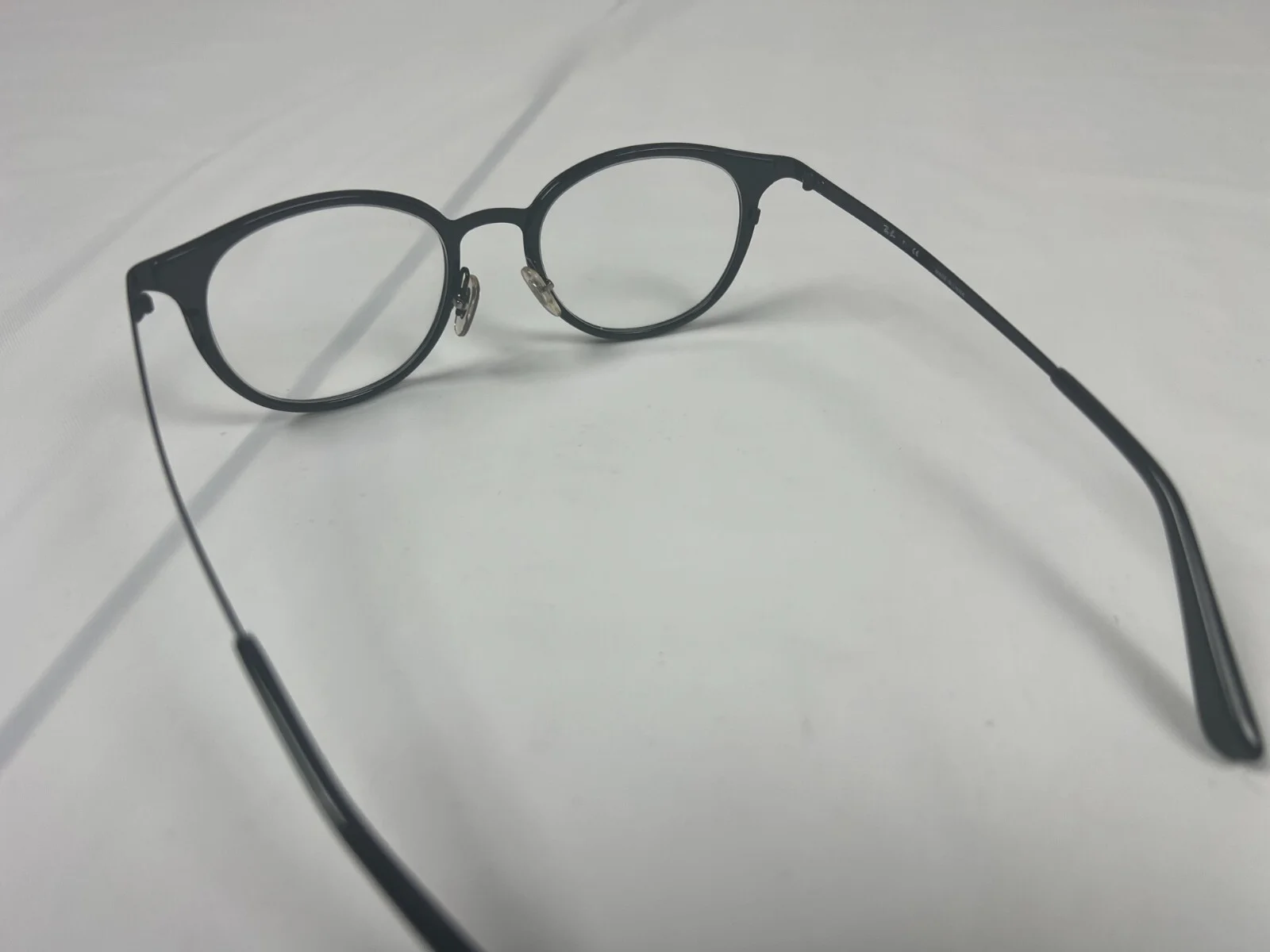 NEW Ray Ban RB6372M 2509 Womens Shiny Black Oval Eyeglasses Frames 50/19~145 2