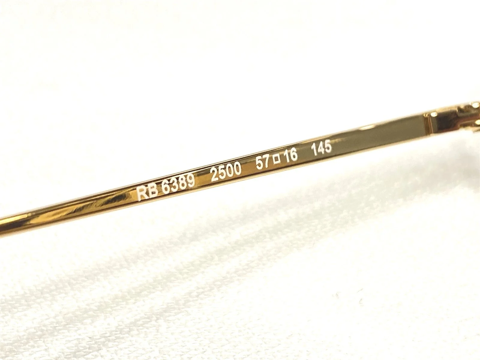 NEW Ray Ban RB6389 2500 The General Gold Aviator Eyeglasses Frames 57/16~145 4