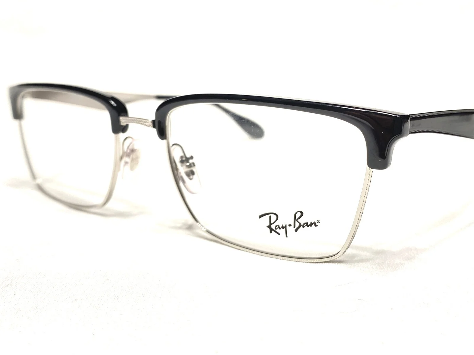 NEW Ray Ban RB6397 2932 Black/Gunmetal Rectangle Modern Eyeglasses Frames 54/19