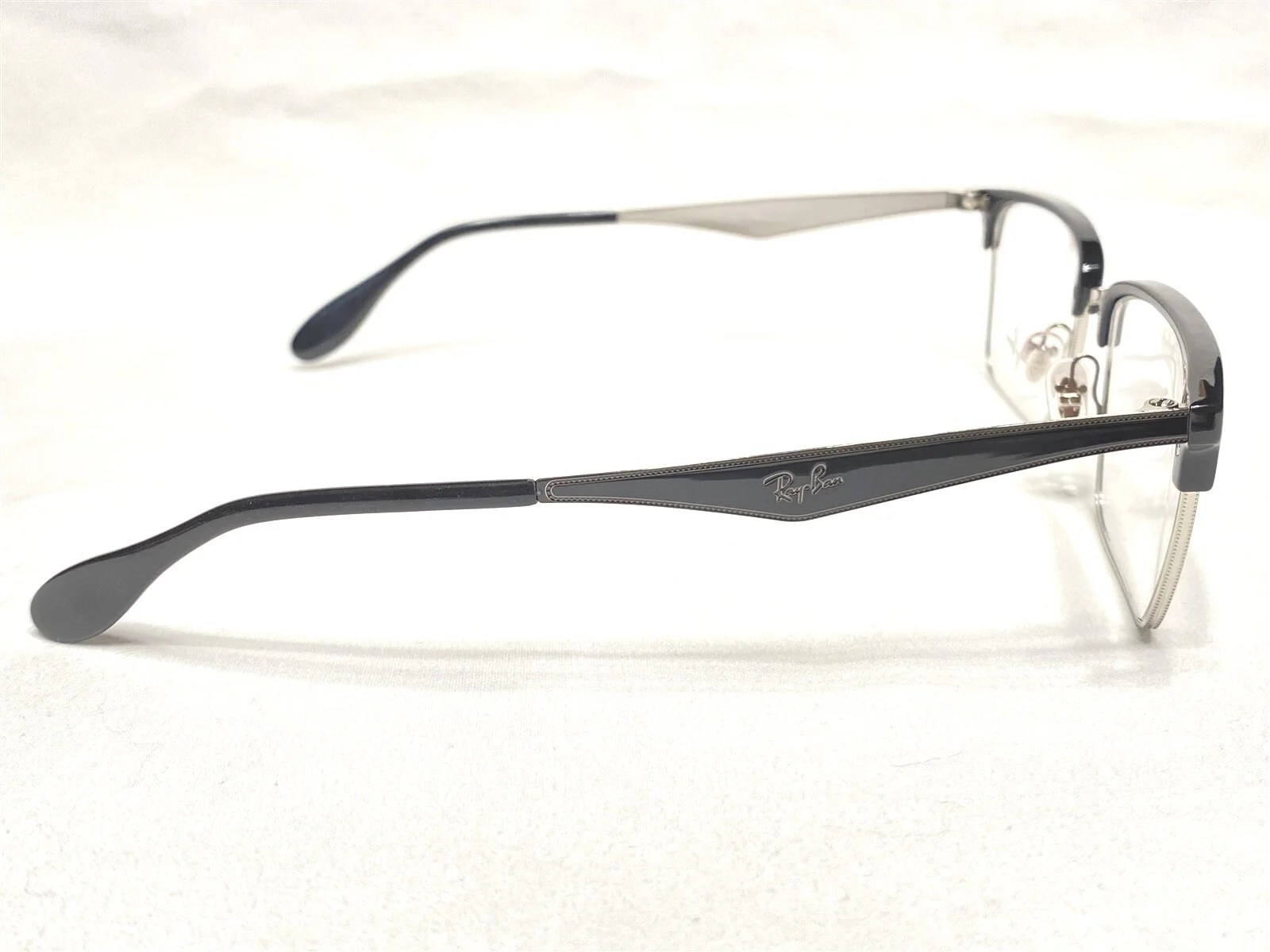 NEW Ray Ban RB6397 2932 Black/Gunmetal Rectangle Modern Eyeglasses Frames 54/19 3