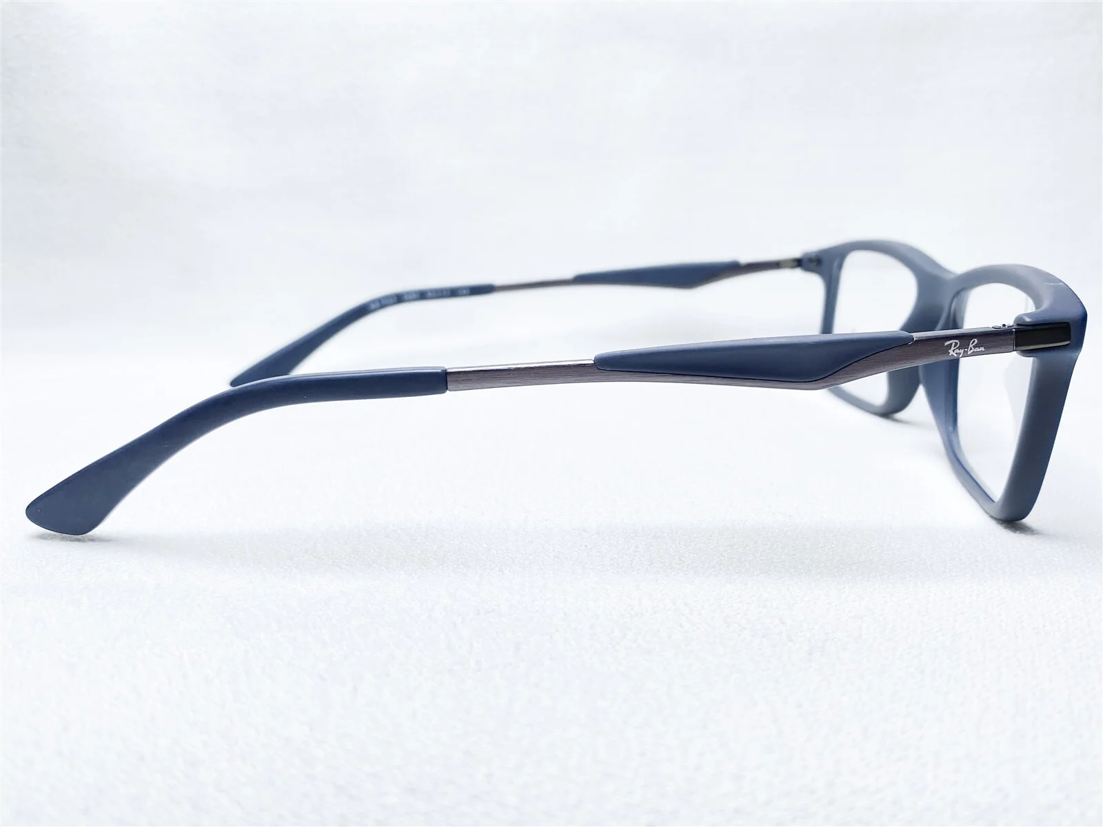 NEW Ray Ban RB7023 5260 Mens Blue/Matte Grey Rectangle Eyeglasses Frames 53/17 3