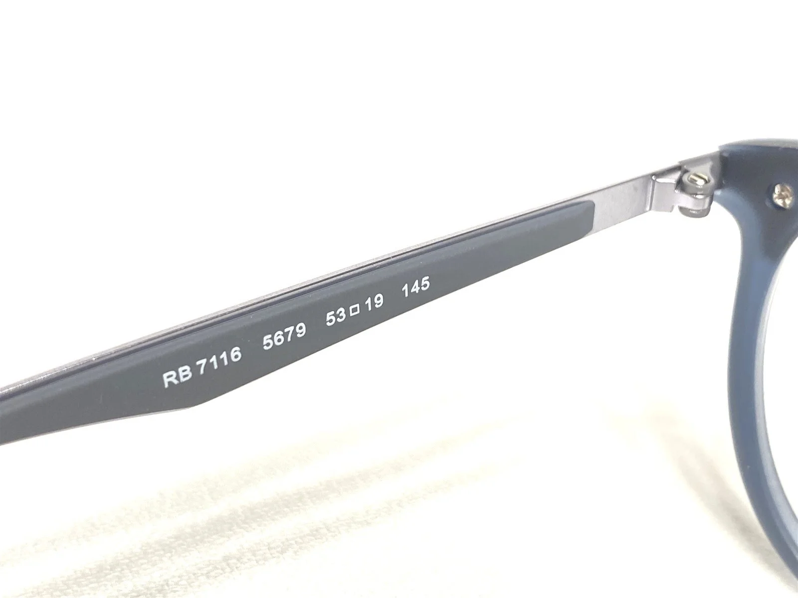 NEW Ray Ban RB7116 5679 Blue & Black Nylon Modern Eyeglasses Frames 53/19~145 4