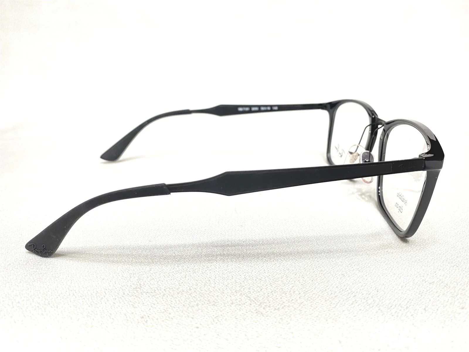 NEW Ray Ban RB7131 2000 Womens Black Modern Eyeglasses Frames 53/19~145 2
