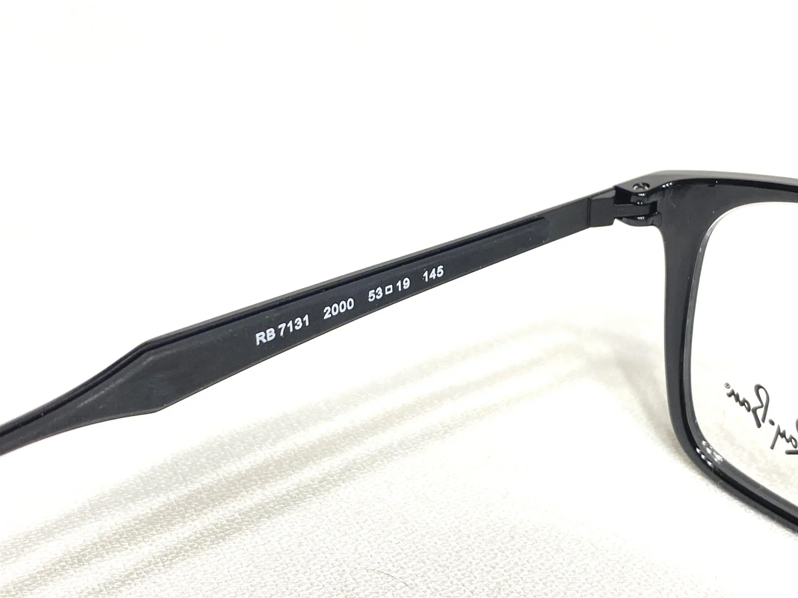 NEW Ray Ban RB7131 2000 Womens Black Modern Eyeglasses Frames 53/19~145 3