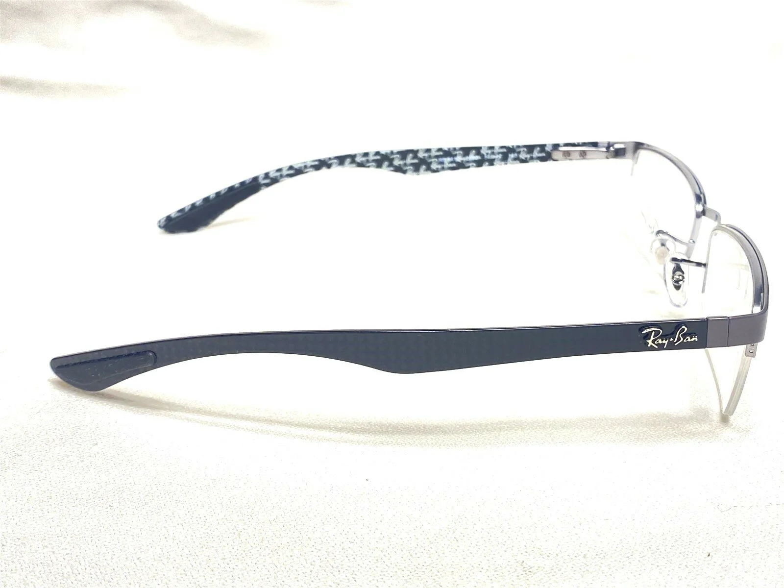 NEW Ray Ban RB8412 2893 Mens Gray & Black Carbon Fiber Eyeglasses Frames 54/17 3