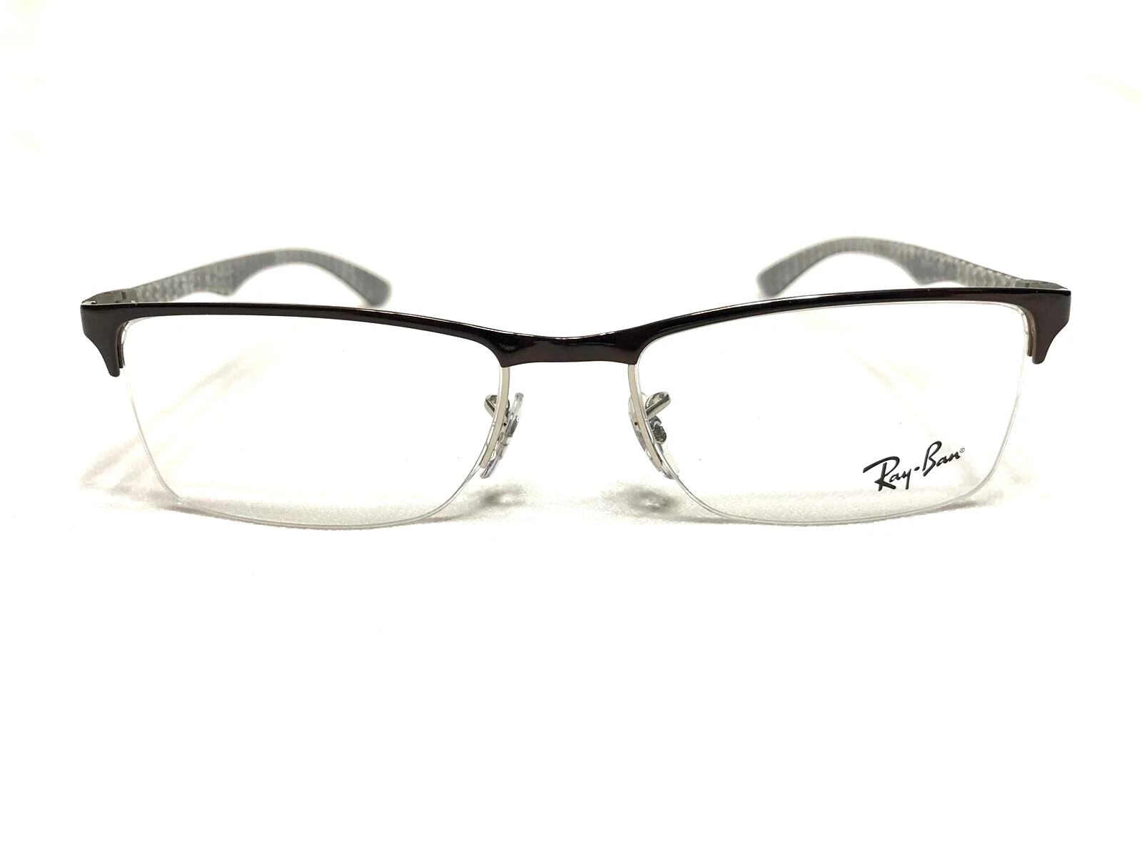 NEW Ray Ban RB8413 2892 Mens Brown Camouflage Carbon Fiber Eyeglasses Frames 54