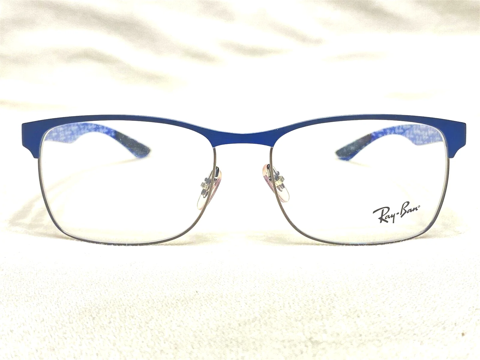 NEW Ray Ban RB8416 2914 Mens Blue & Black Carbon Fiber Eyeglasses Frames 55/17 2