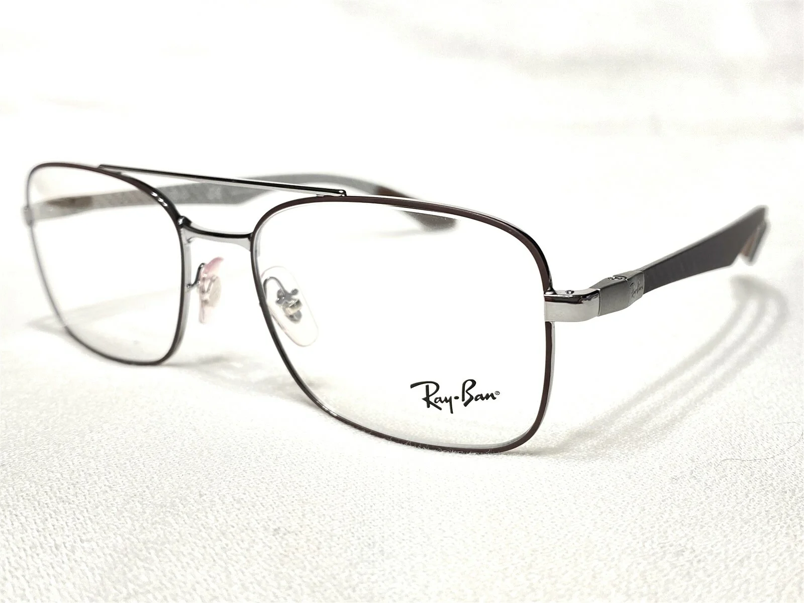 NEW Ray Ban RB8417 2952 Mens Gunmetal Aviator Carbon Fiber Eyeglasses Frames 55