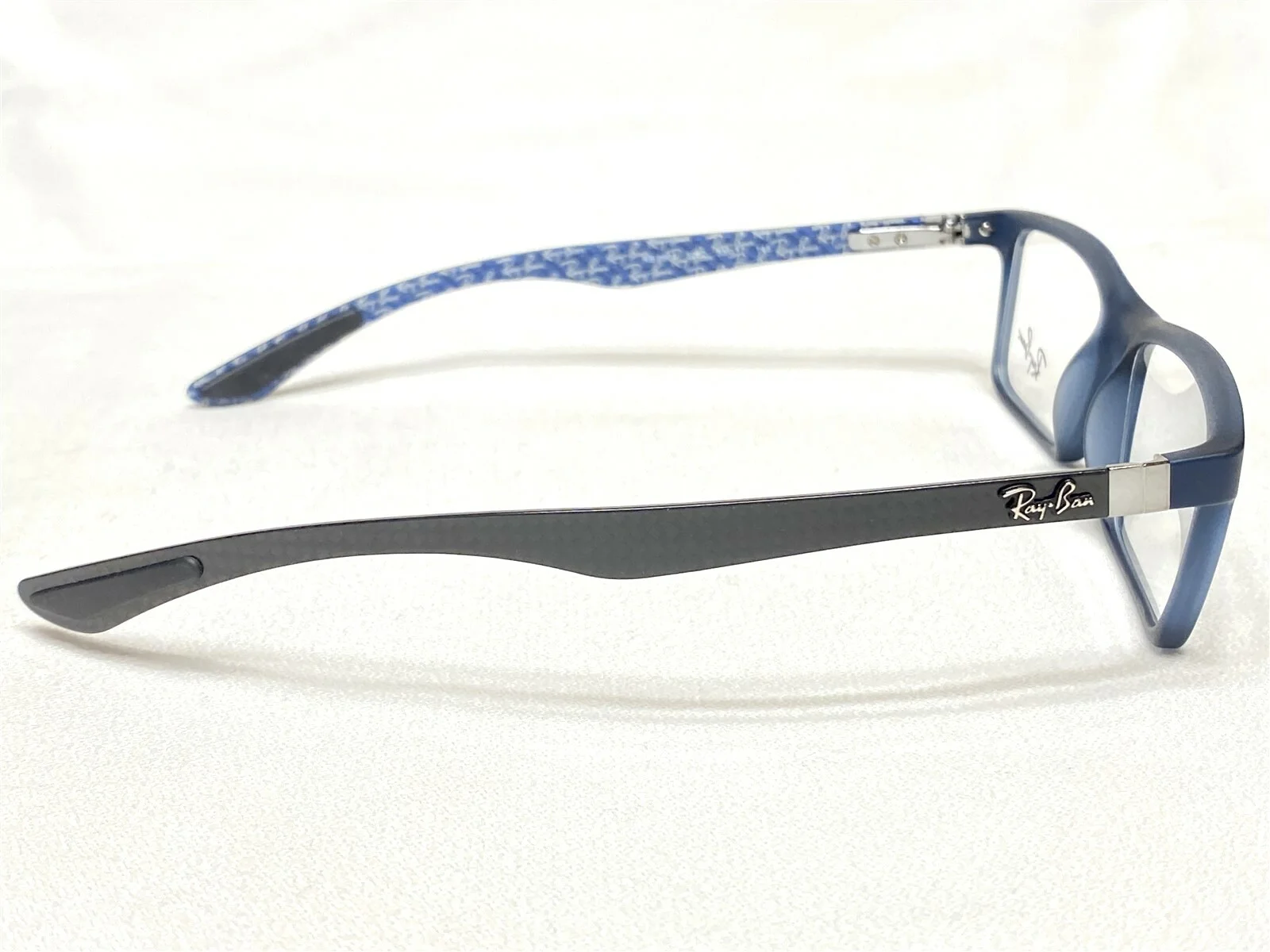 NEW Ray Ban RB8901 5262 Mens Blue & Black Carbon Fiber Eyeglasses Frames 53/17 3