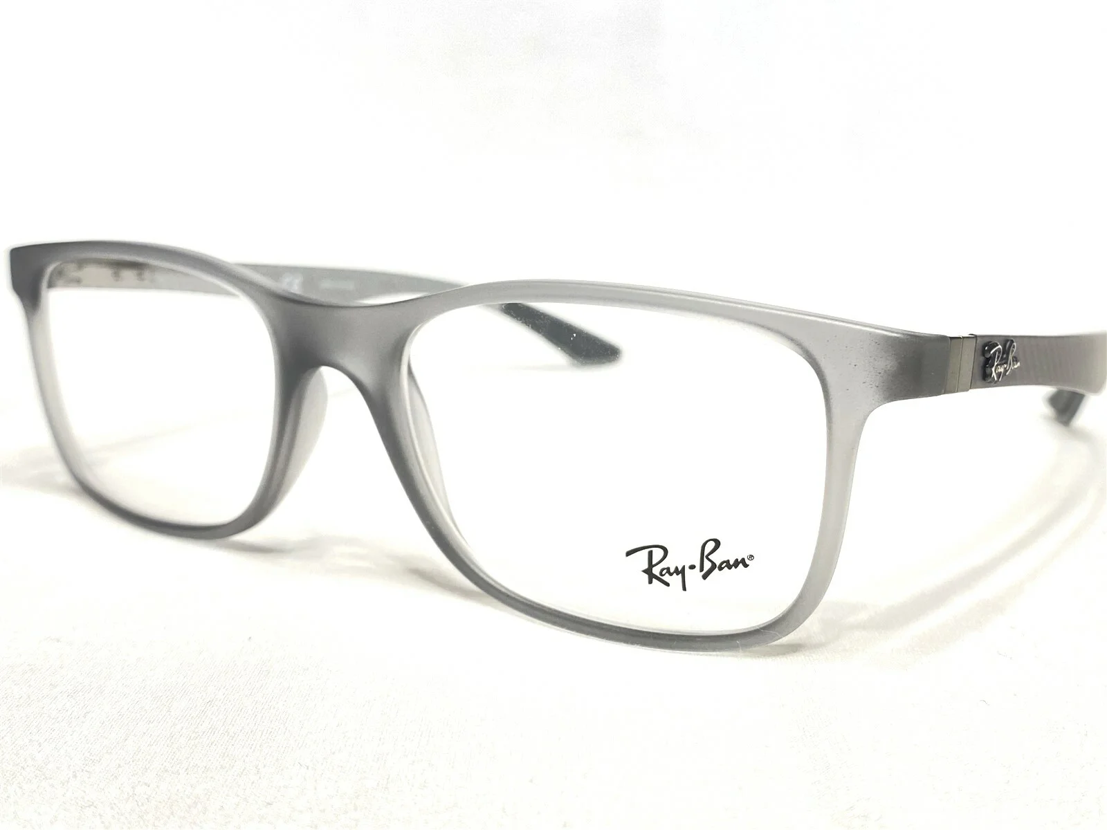 NEW Ray Ban RB8903 5244 Mens Gray/Brown Carbon Fiber Eyeglasses Frames 55/18~145