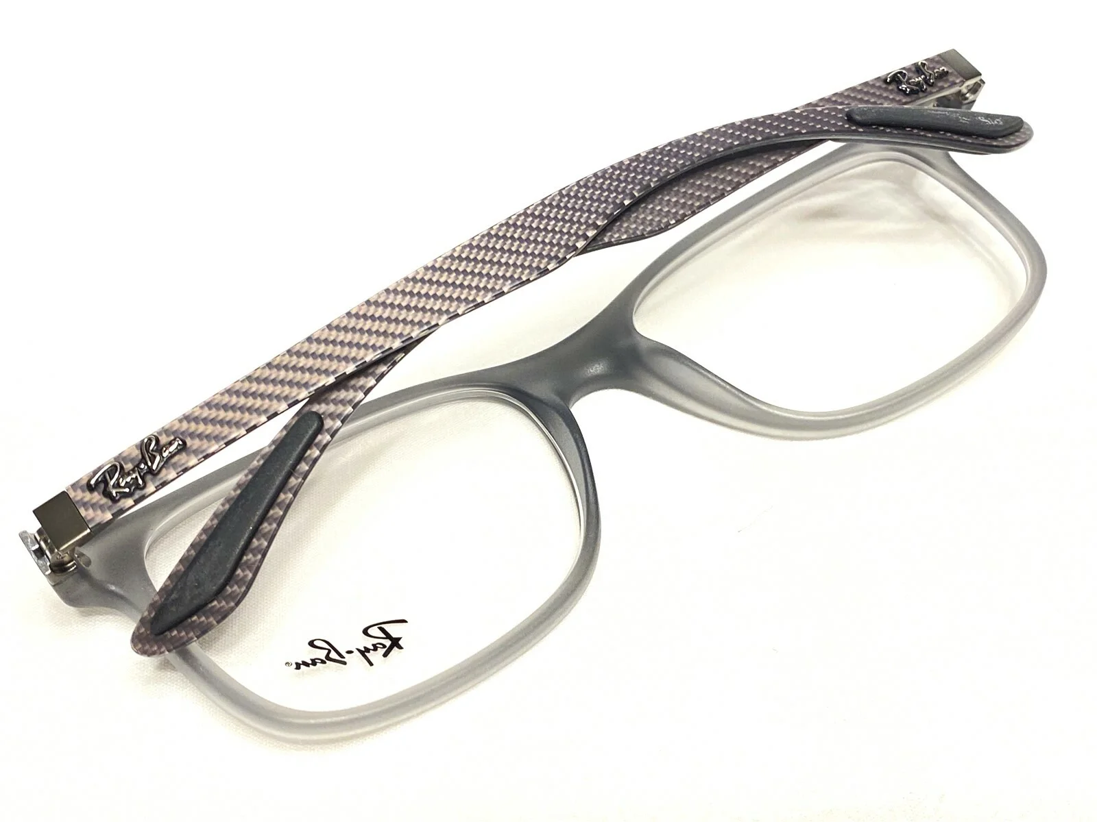 NEW Ray Ban RB8903 5244 Mens Gray/Brown Carbon Fiber Eyeglasses Frames 55/18~145 2
