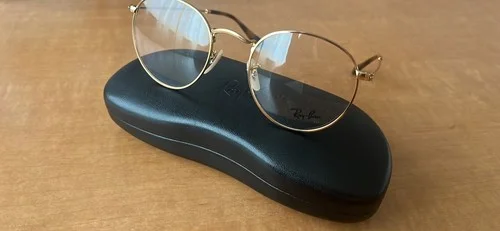 New RAY-BAN Rx-able Eyeglasses RB 3447V 2500 50-21 145 Gold Round 50MM Frames 2