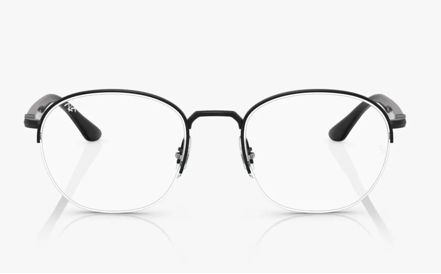 New RAY-BAN Rx-able Eyeglasses RB 6487 2509 52-20 145 Black Semi-Rimless Frames 2
