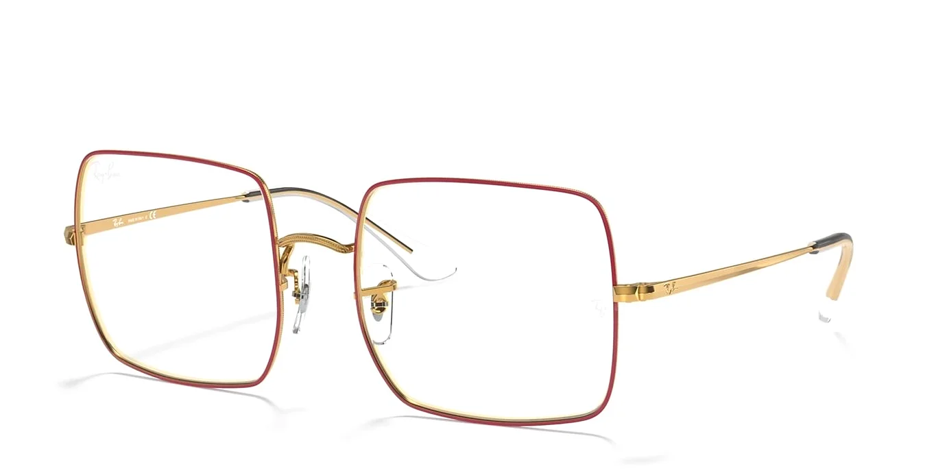 New Ray-Ban RX1971V 3106 Shiny Red/Gold Demo Lens 54/19/145 Authentic Eyeglasses 4