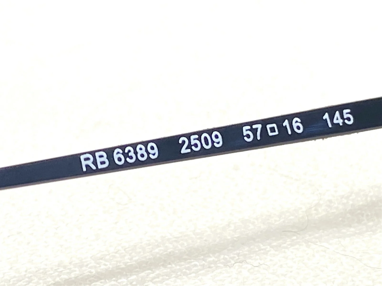 NEW Ray Ban The General RB6389 2509 Black Aviator Eyeglasses Frames 57/16~145 4