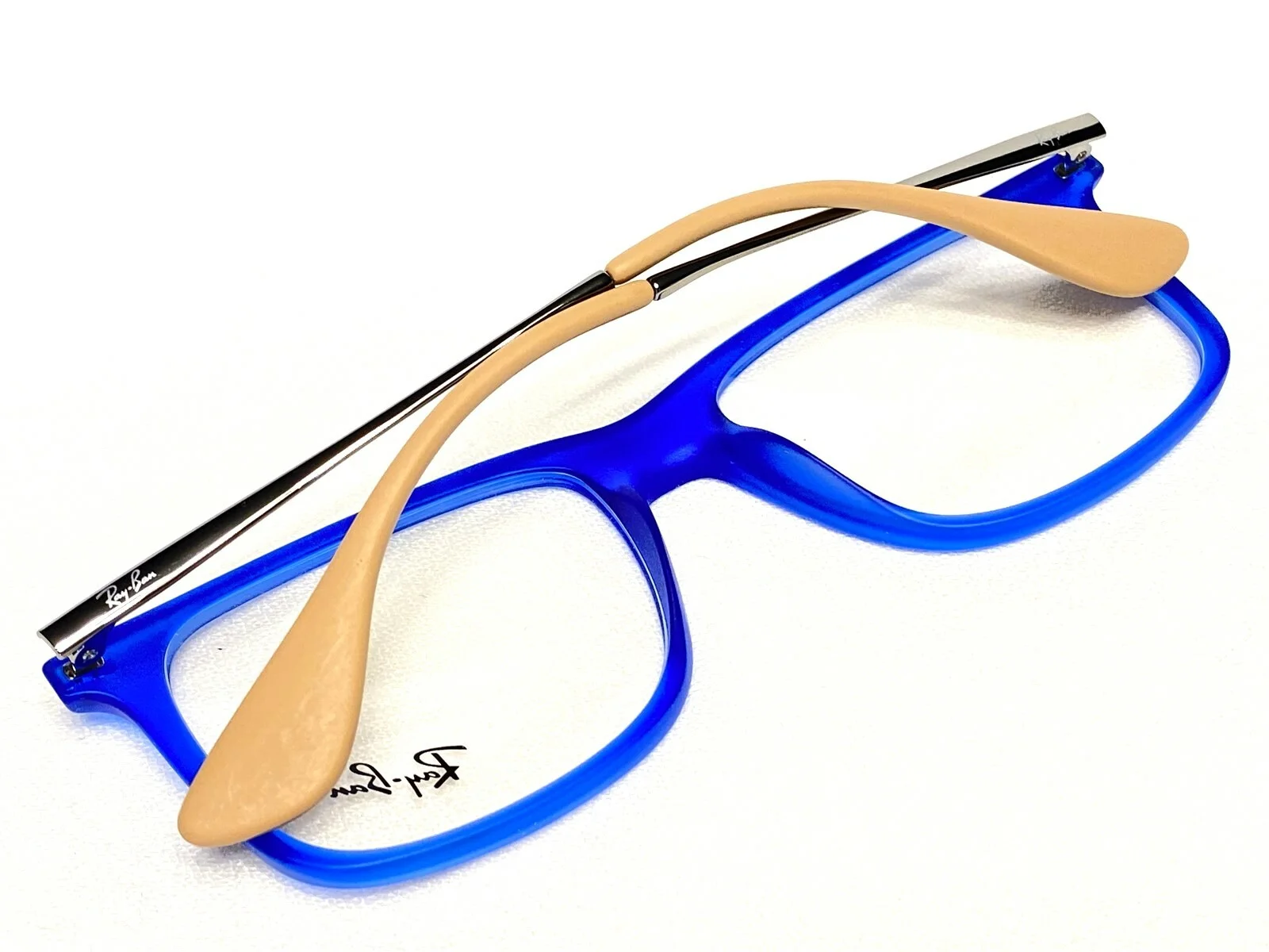 NEW Ray-Ban Vista RB7054 5524 Mens Womens Blue Rubber Eyeglasses Frames 53/17 2