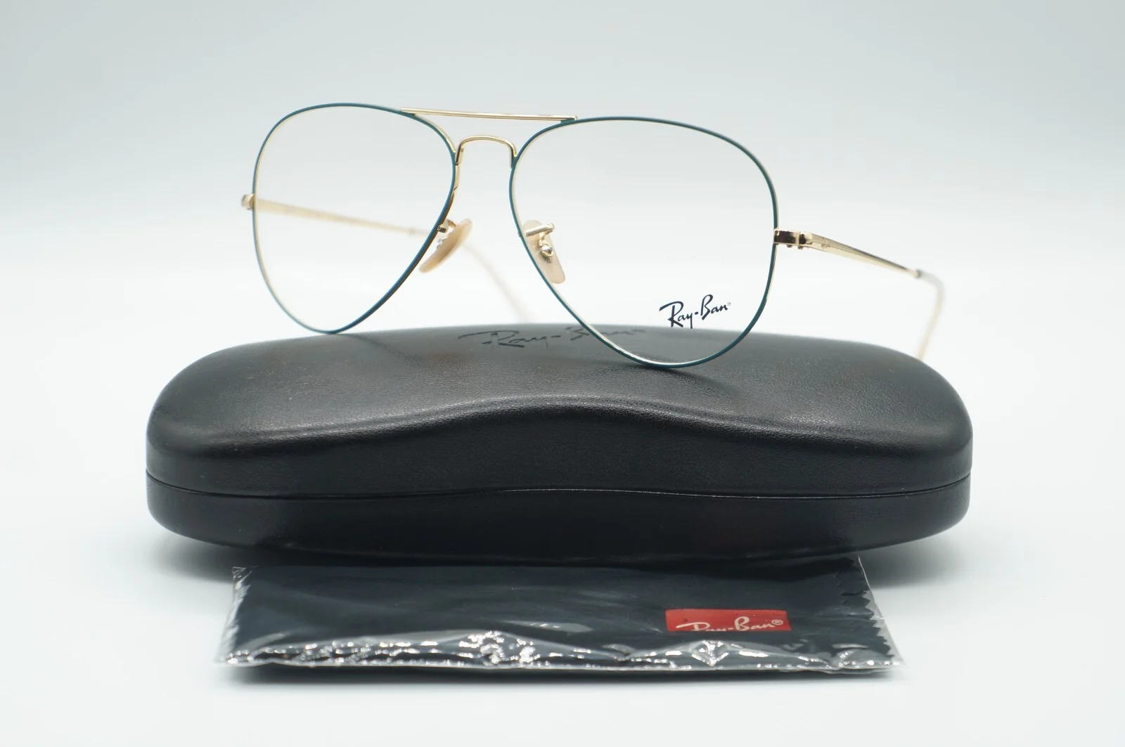 New Rayban Aviator metal II Eyeglasses frames Silver rb6489 2501 58/14 140
