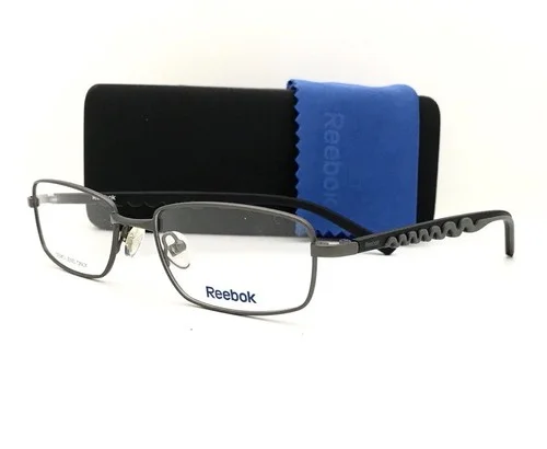New Reebok Eyeglasses R 1002 Gunmetal 51•17•135 With Original Case