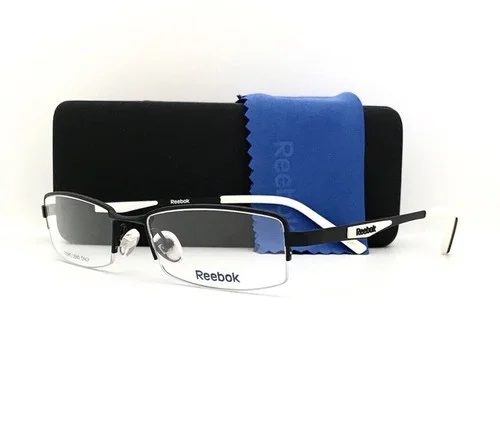New Reebok Eyeglasses R 2004 Black 51•17•135 With Original Case
