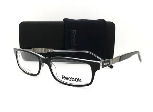 New Reebok Eyeglasses R 3004 Black 53•17•140 With Original Case