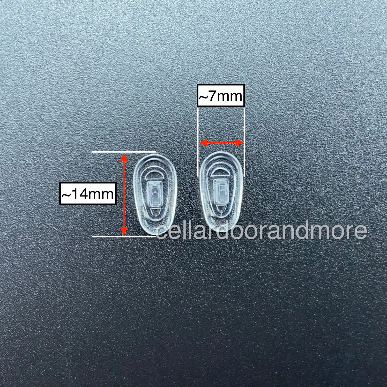 New Replacement Silicone Nose Pads for Nike with Flexon Eyeglasses Push-In NF-12 2