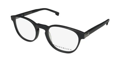 NEW REPUBLICA LOUISVILLE EYEGLASSES UNISEX DESIGNER 49-20-140 BK BLACK FULL-RIM 1