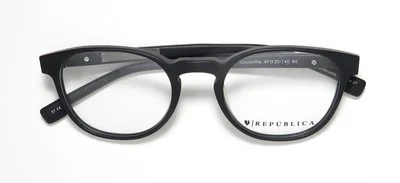 NEW REPUBLICA LOUISVILLE EYEGLASSES UNISEX DESIGNER 49-20-140 BK BLACK FULL-RIM 2