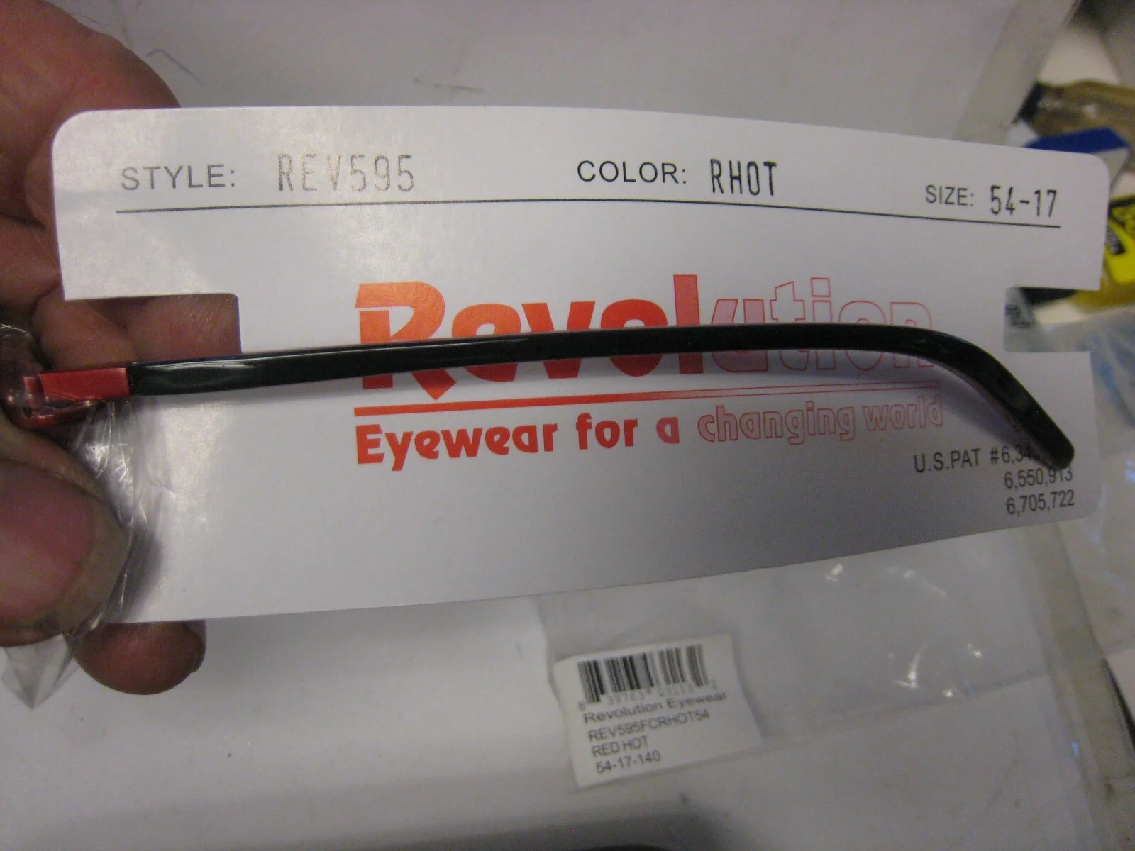 NEW Revolution Eyeglass Frame W/ Magnet sun shade REVt64 52 18/140 Espr 4