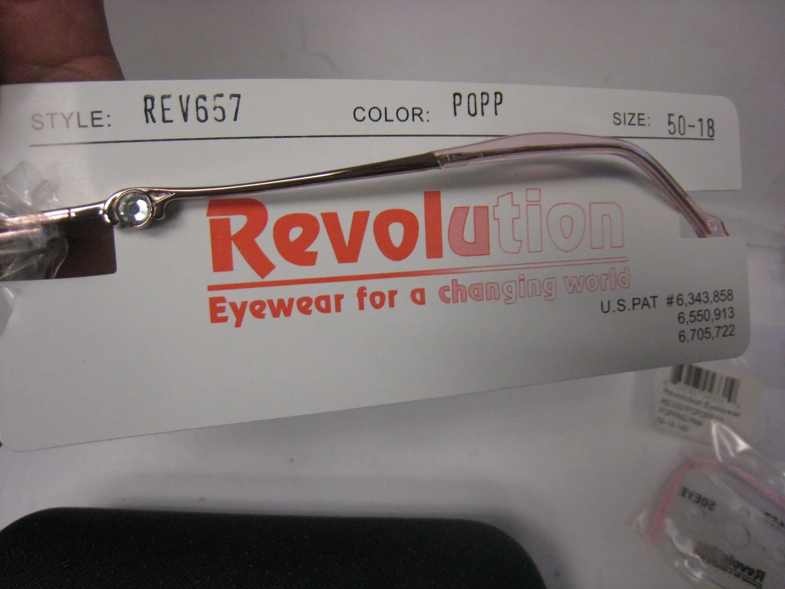 NEW Revolution Eyeglasses With Magnet SUN SHADE REV 657 in POPP 50-18-140 4