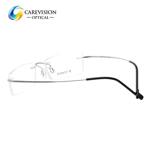 New Rimless β-Titanium Eyeglass Frame Men Ultra light Flexible Screwless Glasses 4
