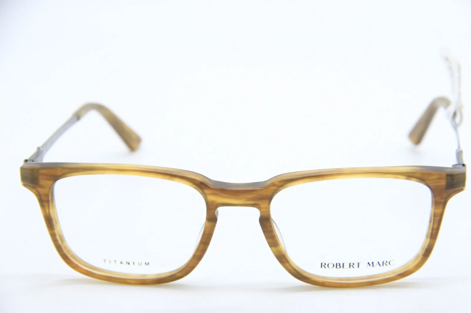 NEW ROBERT MARC RM 842 274M BROWN HORN AUTHENTIC EYEGLASSES FRAMES 51-19 2