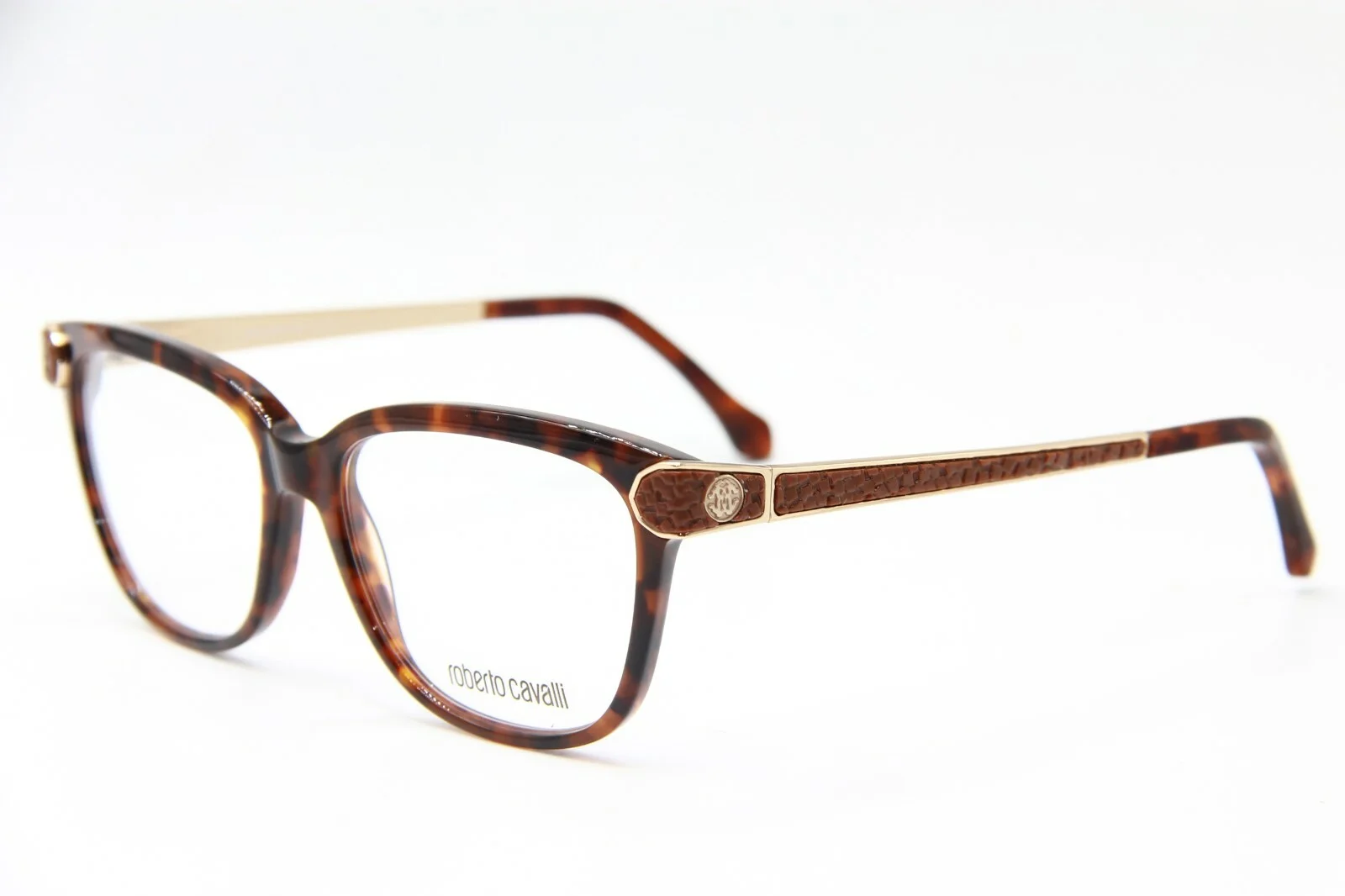 NEW ROBERTO CAVALLI 934 052 POLARIS HAVANA EYEGLASSES AUTHENTIC RX 53-15