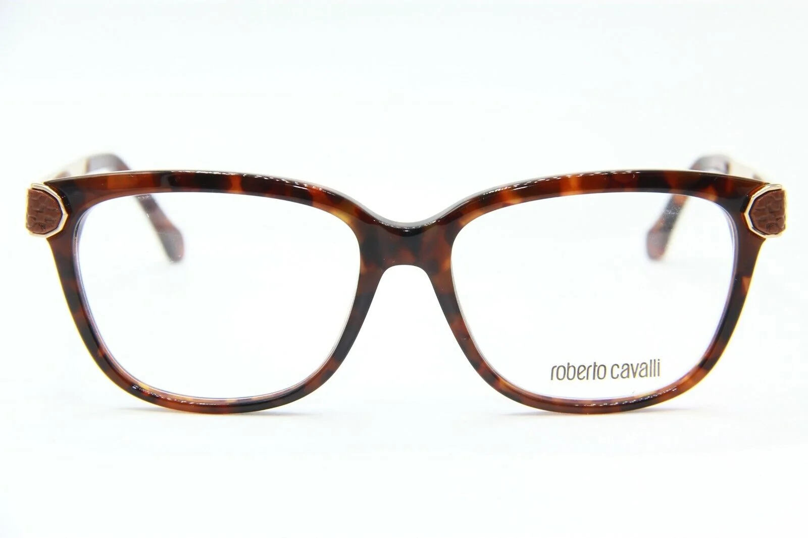 NEW ROBERTO CAVALLI 934 052 POLARIS HAVANA EYEGLASSES AUTHENTIC RX 53-15 2